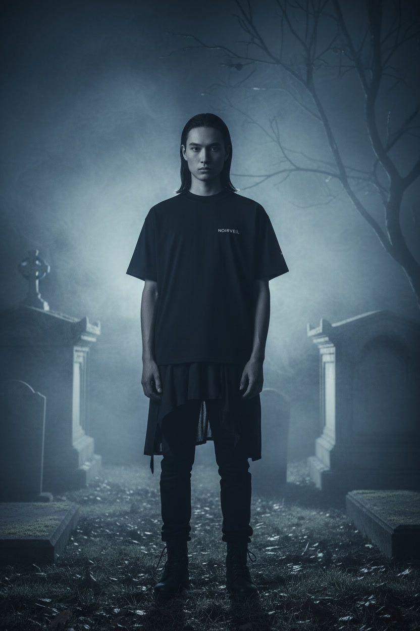Noirveil Unisex Oversized T-Shirt — Dark Minimalist Premium